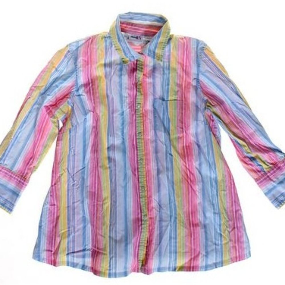 Maternity Announcements Striped Shirt - Size S